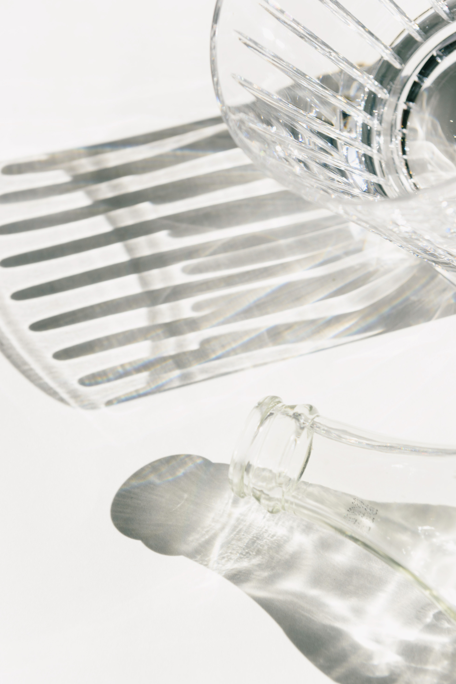 Glass, Bottle and Shadows