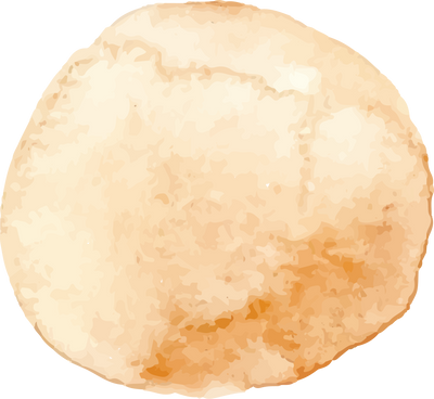 Round Brown Watercolor