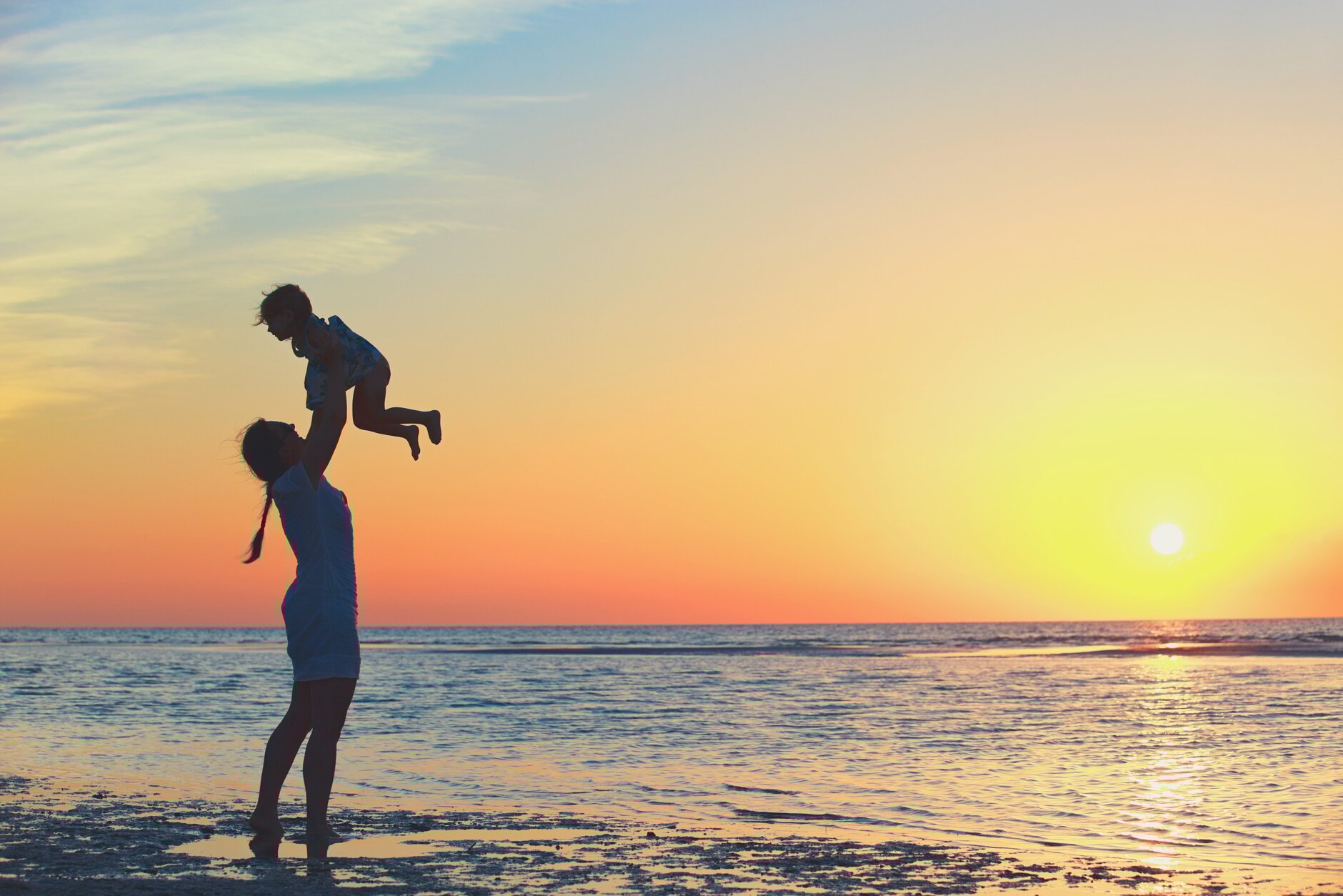 Family at Sunset